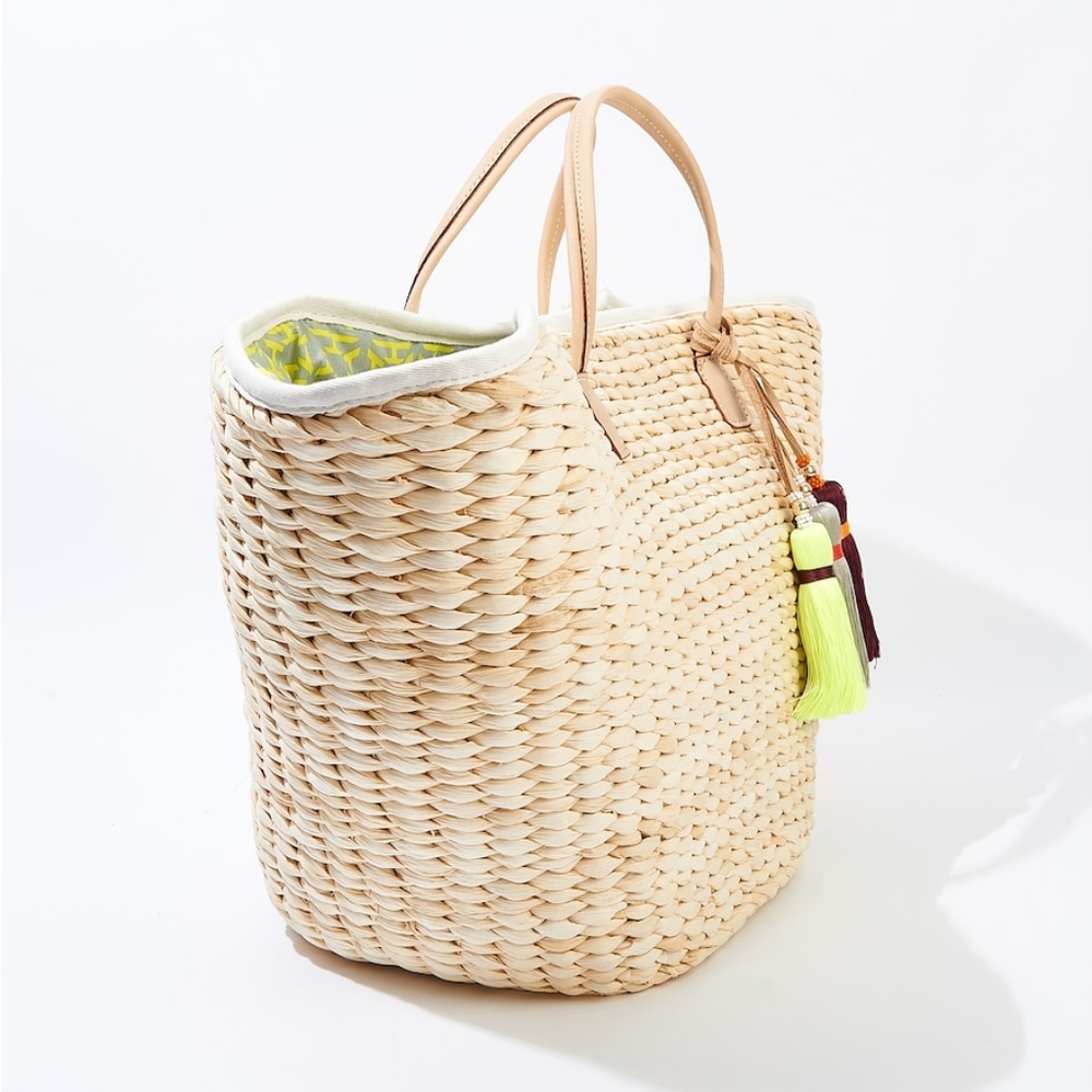 India Hicks Riviera Basket Rapeseed Bag - Picture 6 of 16